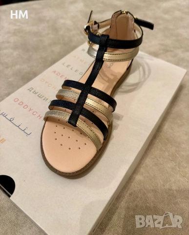 Детски сандали Geox Karly black/platinum, снимка 2 - Детски сандали и чехли - 52864014