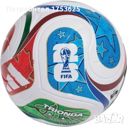 Топка ADIDAS FIFA World Cup 2026 Trionda League, Размер 5, Безшевна, В кутия , снимка 2 - Футбол - 52857801