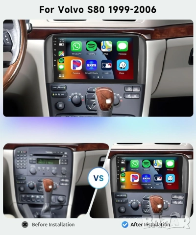 Мултимедия с Android за Volvo S80 (2001-2006) Андроид навигация плеър, Волво S80 , двоен дин, снимка 11 - Аксесоари и консумативи - 52971771