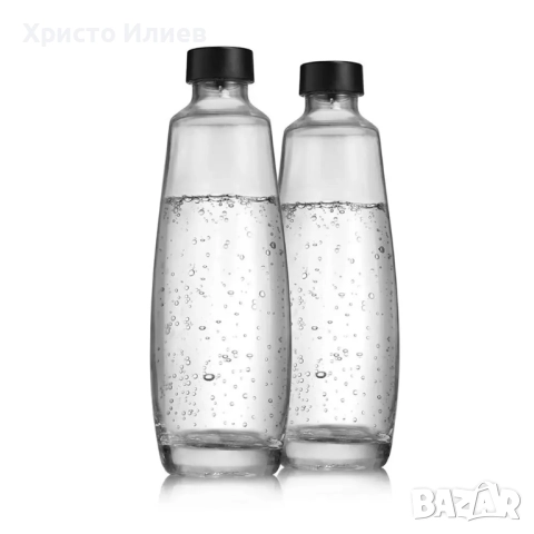 Стъклени бутилки SodaStream DUO 2бр х 1L за сода, снимка 3 - Други стоки за дома - 52464761