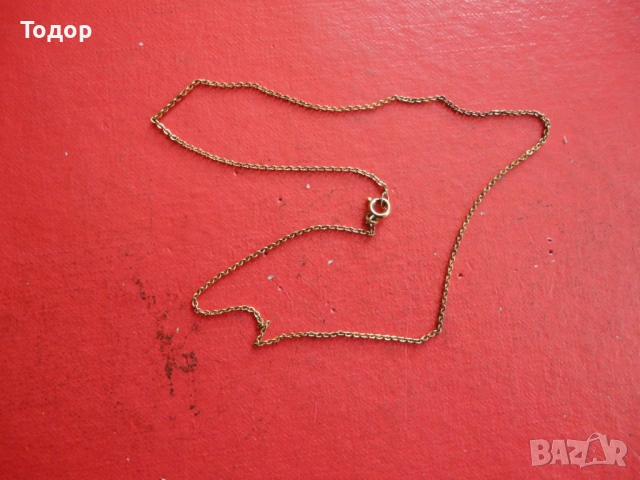 Позлатена верижка колие Amerik 9, снимка 2 - Колиета, медальони, синджири - 53051188