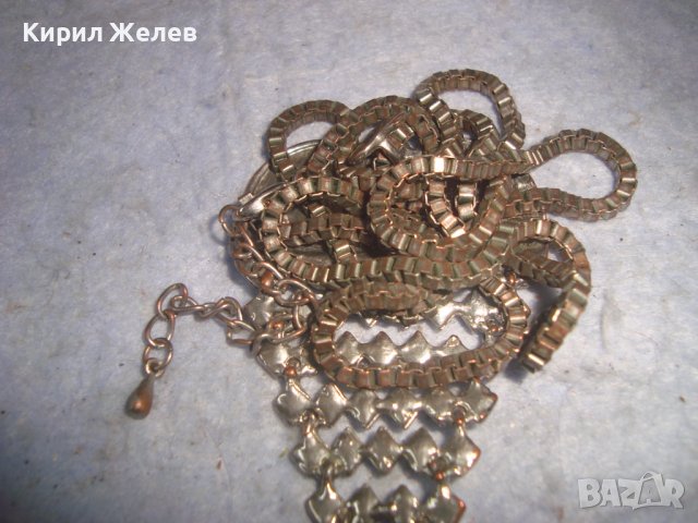 ЕФЕКТЕН СРЕБРИСТ КРИСТАЛНО ИНКРУСТИРАН МОДЕН АРТ МЕДАЛЬОН КОЛИЕ ОГЪРЛИЦА 27934, снимка 10 - Колиета, медальони, синджири - 37127907