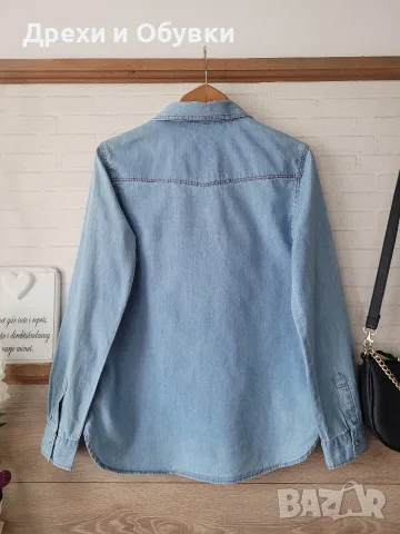 Дънкова риза Zara, снимка 3 - Ризи - 56429898
