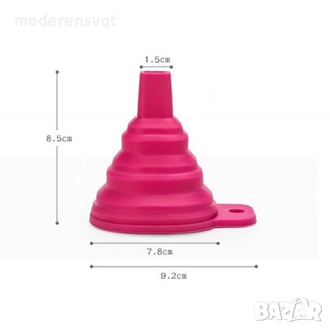 Силиконова сгъваема фуния, снимка 5 - Аксесоари за кухня - 44228115