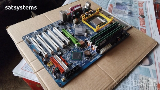 Дънна платка Gigabyte GA-8IPE1000-G REV:4.0 Socket 478 CPU+FAN+RAM, снимка 5 - Дънни платки - 54088020
