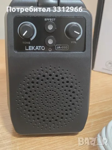 LEKATO JA-05G е компактен 5-ватов усилвател за електрическа китара с вградени ефекти, снимка 2 - Ресийвъри, усилватели, смесителни пултове - 56012414