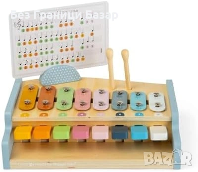 Нова Музикална играчка 2 в 1 пиано ксилофон за деца 18+ месеца идеален подарък, снимка 4 - Музикални играчки - 54100432