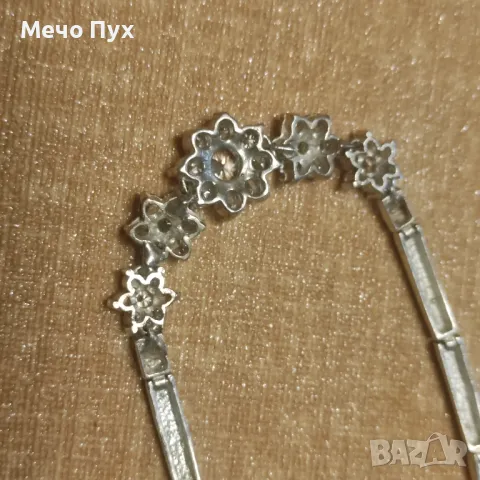 Сребърна гривна (318), снимка 8 - Гривни - 49935705