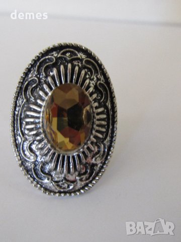  Елегантен пръстен с камък, нов, снимка 8 - Пръстени - 33883890