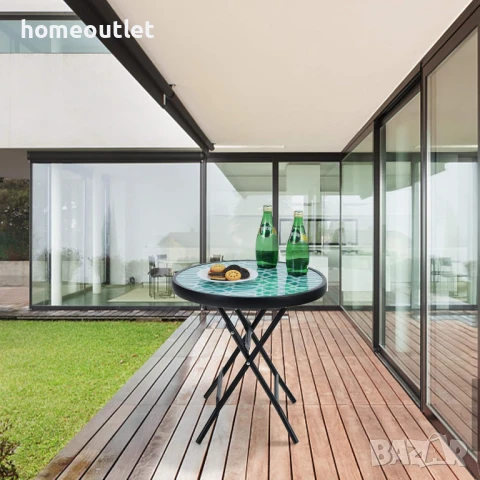 ПРОМОЦИЯ Сгъваема маса с кръгла форма в компактен размер PHIVILLA PV-311-PA, снимка 2 - Градински мебели, декорация  - 50695810