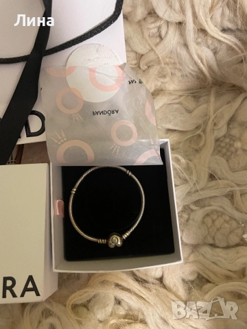 Сребърна гривна Пандора , снимка 6 - Гривни - 52857438