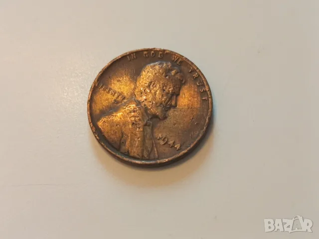 Монета 1944 Съединени Щати - 1 Cent (LINCOLN Wheat Ears Reverse), снимка 4 - Нумизматика и бонистика - 55766283