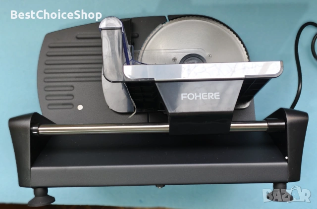 FOHERE 250W електрически резачка за колбаси, хляб, сирена и др., снимка 5 - Други - 53079409