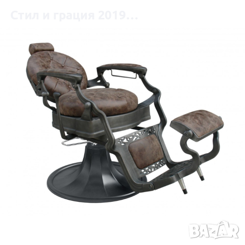 Бръснарски стол Clint BR, снимка 2 - Бръснарски столове - 44613104