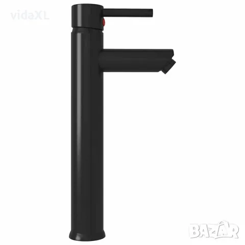 vidaXL Смесител за баня, черен, 12х30 см, снимка 4 - Смесители - 56146167