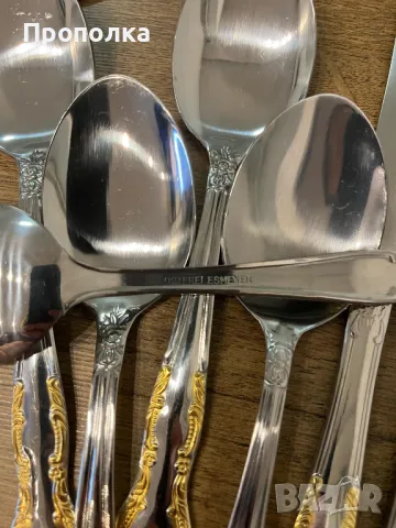 К-т прибори барокови орнаменти за шест души, неупотребявани -24бр., снимка 8 - Прибори за хранене, готвене и сервиране - 49514156