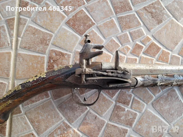 арнаутски пистолет, пищов, кремъклия, евзалия, снимка 12 - Антикварни и старинни предмети - 49087454