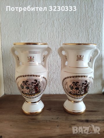 Порцеланова ваза 24 карата Гърция нова, снимка 11 - Антикварни и старинни предмети - 42842649