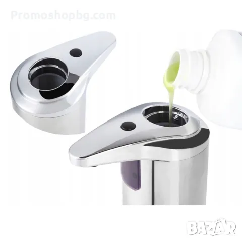 Автоматичен сензорен дозатор за сапун, сребрист, снимка 4 - Други - 48150692