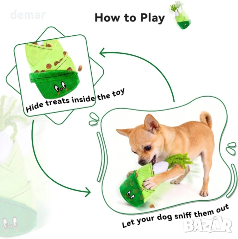 Интерактивна играчка за кучета с пищялка и лакомства, снимка 3 - За кучета - 53944888
