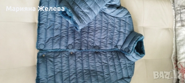 Дамско яке-кожухче късо с две лица, снимка 2 - Якета - 54306196