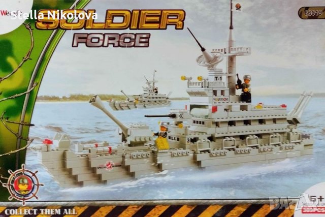 Конструктор "Военен кораб" с 389 части