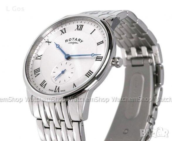 Rotary Classic Swiss Made Small Seconds GB03638-06 Stainless Steel - Breget, снимка 2 - Мъжки - 35124328