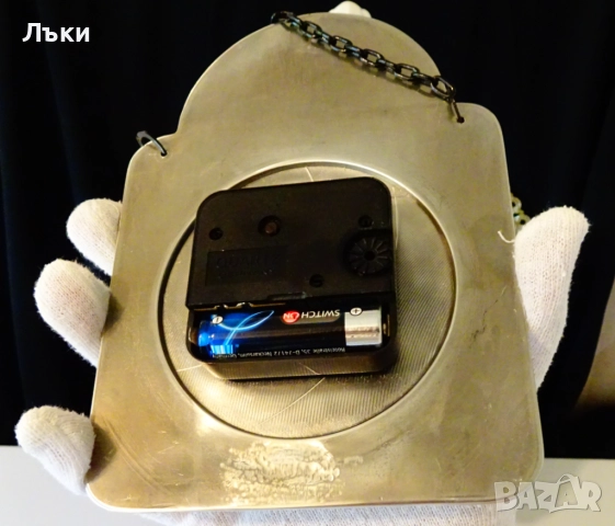 Немски стенен часовник от калай,Кораби,компас. , снимка 7 - Антикварни и старинни предмети - 52345686