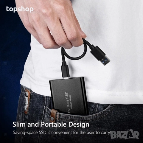 Нови 12TB външени твърди дискове!Преносим SSD, външни твърди дискове, външни устройства за архивиран, снимка 6 - Външни хард дискове - 52725460