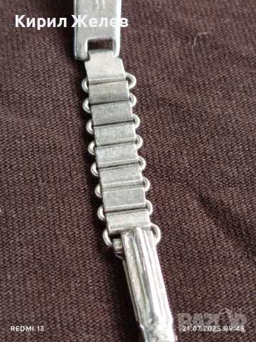 Механичен часовник дамски Заря с надпис на верижката А. Невски уникат 38545, снимка 8 - Антикварни и старинни предмети - 51088101