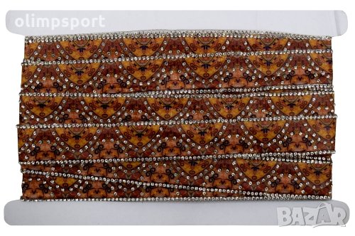 Декорация с камъчета лента в различни дизайни и цветове. Лентата е широка 2.5 см и дълга 5 м. Декора, снимка 2 - Художествена гимнастика - 31782067