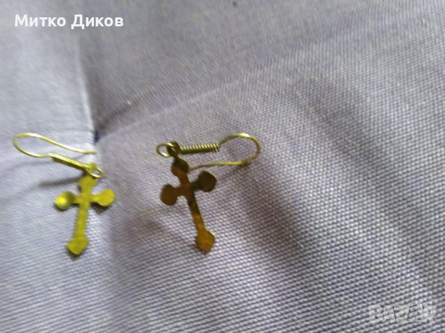 Кръстчета обеци, снимка 3 - Обеци - 44404529