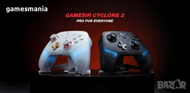 Контролери GameSir Cyclone 2 Shadow Black/ Phantom White/ НОВИ, снимка 12 - Аксесоари - 54303254
