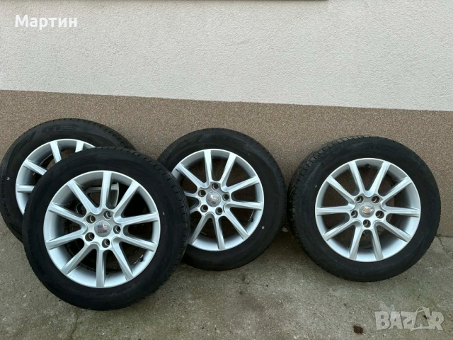 Оригинални Алуминиеви джанти 16 5х112 със летни гуми 205 55 16 дот 23г 