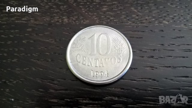 Монета - Бразилия - 10 центавос | 1994г.