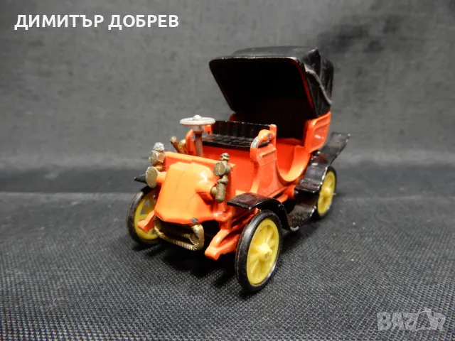 1/43 СТАРА РЕТРО МЕТАЛНА КОЛИЧКА МАЩАБЕН МОДЕЛ GOBRON BRILLIE 1899 RAMI JMK FRANCE, снимка 1