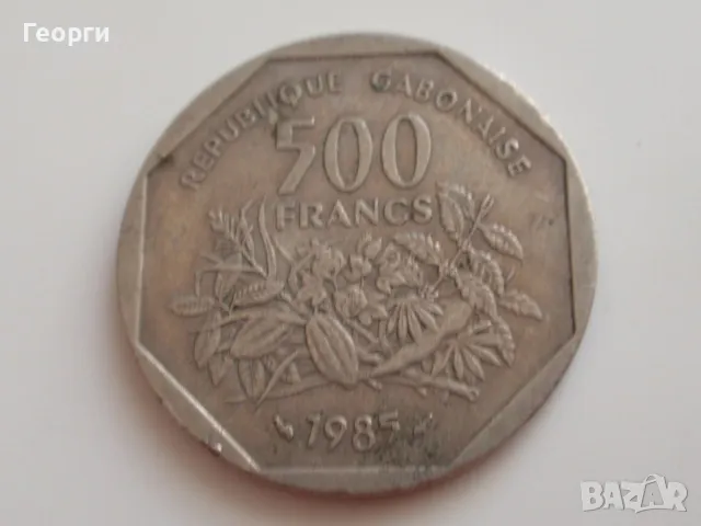 монета Габон 500 франка 1985; coin Gabon 500 francs 1985