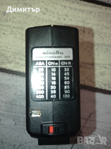 Фото светкавица minolta 20, снимка 2 - Светкавици, студийно осветление - 53881713