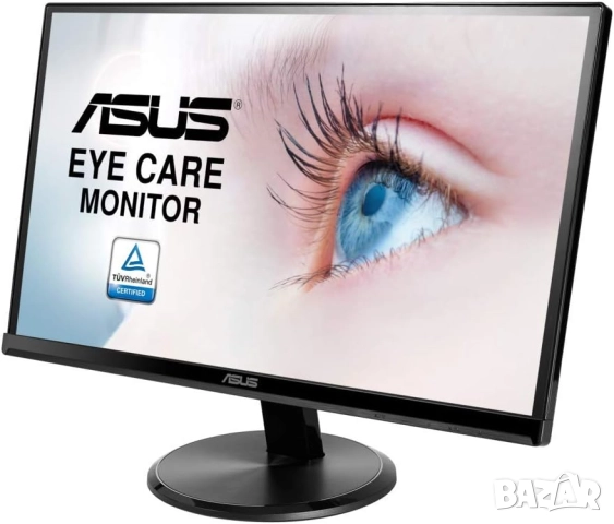 Монитор ASUS VA229H – 21.5″ Full HD IPS 1920×1080, HDMI, VGA, Low Blue Light & Flicker-Free!, снимка 3 - Монитори - 52244973