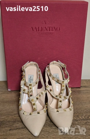 Valentino Garavani дамски обувки от естествена кожа , снимка 8 - Дамски обувки на ток - 53892991