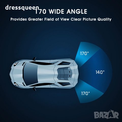 Камера с нощен режим за задно виждане с 8 LED диода, снимка 6 - Аксесоари и консумативи - 30370152