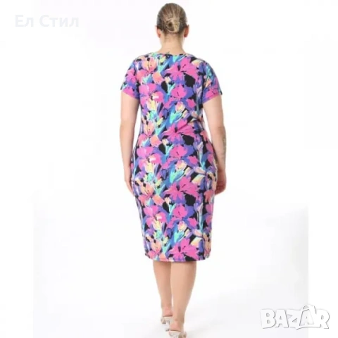 💕Лятна рокля с къс ръкав, снимка 2 - Рокли - 53943416
