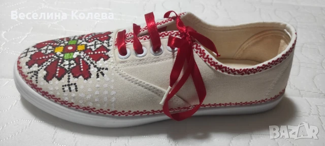 Спортни обувки с флорални мотиви , снимка 2 - Маратонки - 51371990