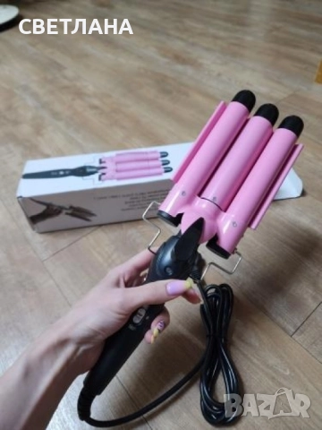 Тройна ретро преса за къдрене , снимка 8 - Преси за коса - 51436845