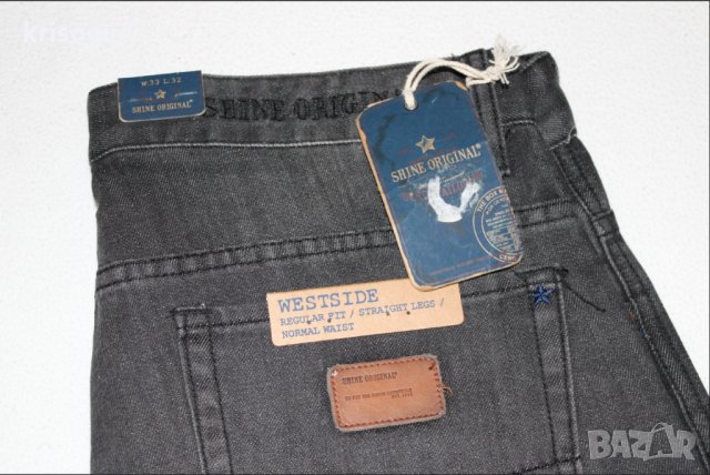 Чисто нов с етикет мъжки деним / дънки Shine Original denim jeans, снимка 7 - Дънки - 31991425