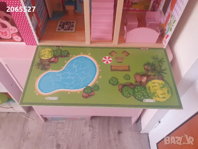 Дървена къща за кукли, снимка 10 - Играчки за стая - 49594965