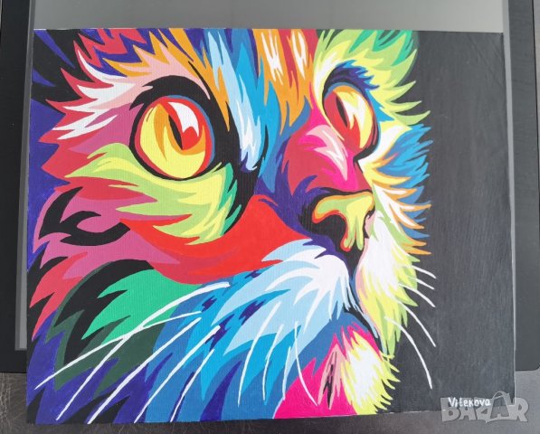 Картина "Art Cat" , снимка 2 - Картини - 33949640