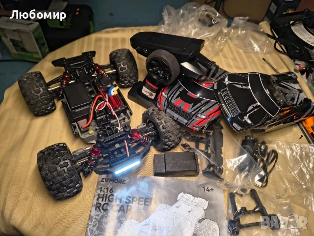 1/16 Безчеткови RC колички за възрастни и момчета, бързи 70км в час, електрическа 4WD

, снимка 10 - Коли, камиони, мотори, писти - 50429249