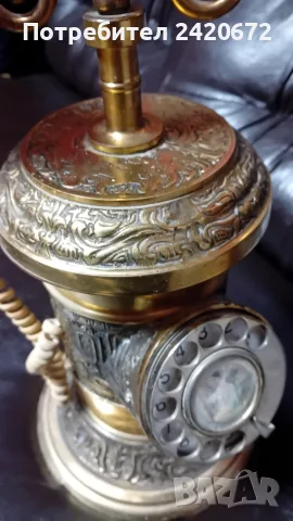 старинен ретро телефон, снимка 5 - Антикварни и старинни предмети - 56206154