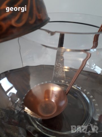 Немска купа за пунш с метален обков и шест чаши, снимка 3 - Сервизи - 31761872